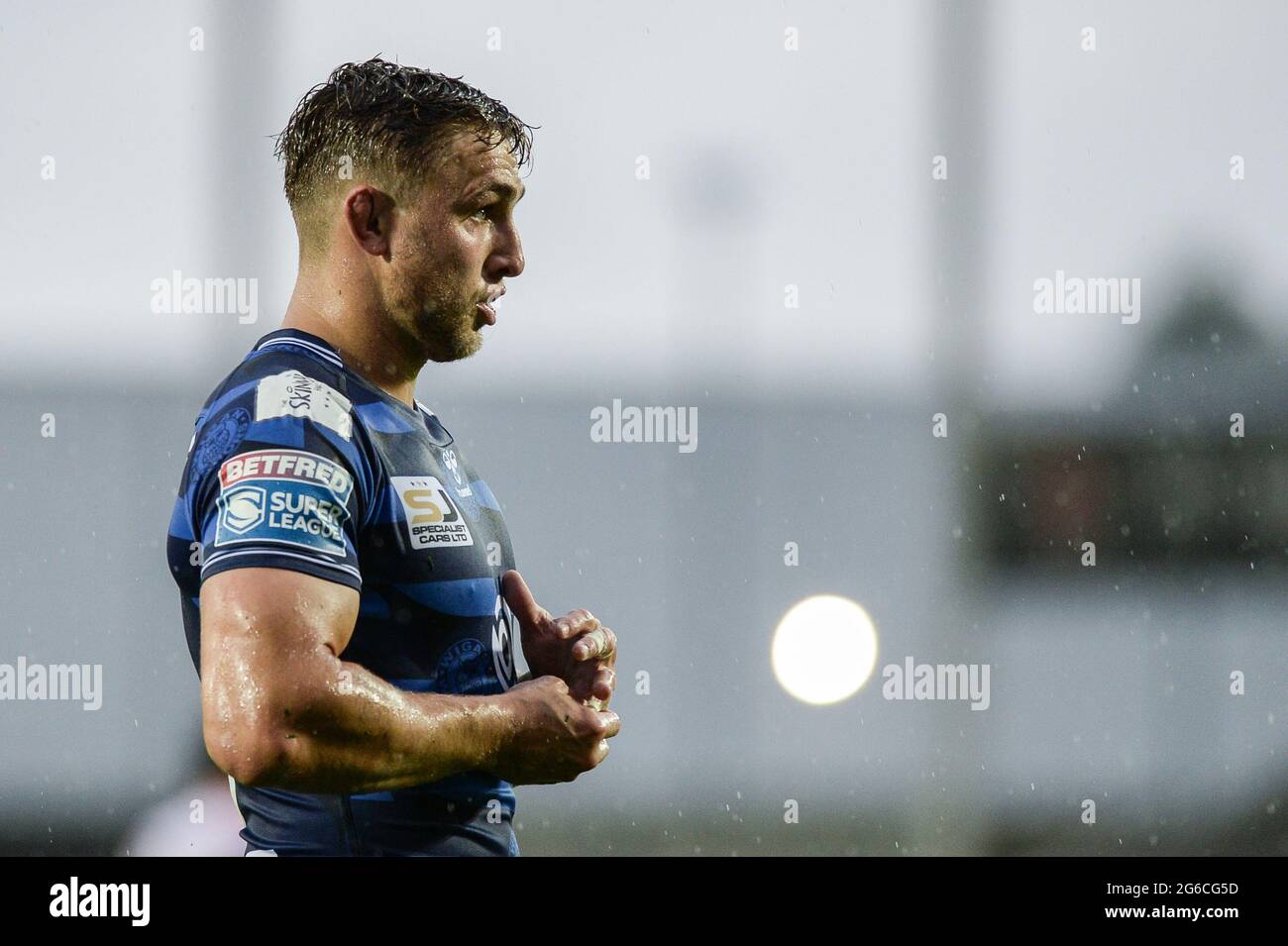 St. Helens, England - 3 July 2021 - Sam Powell of Wigan Warriors during ...