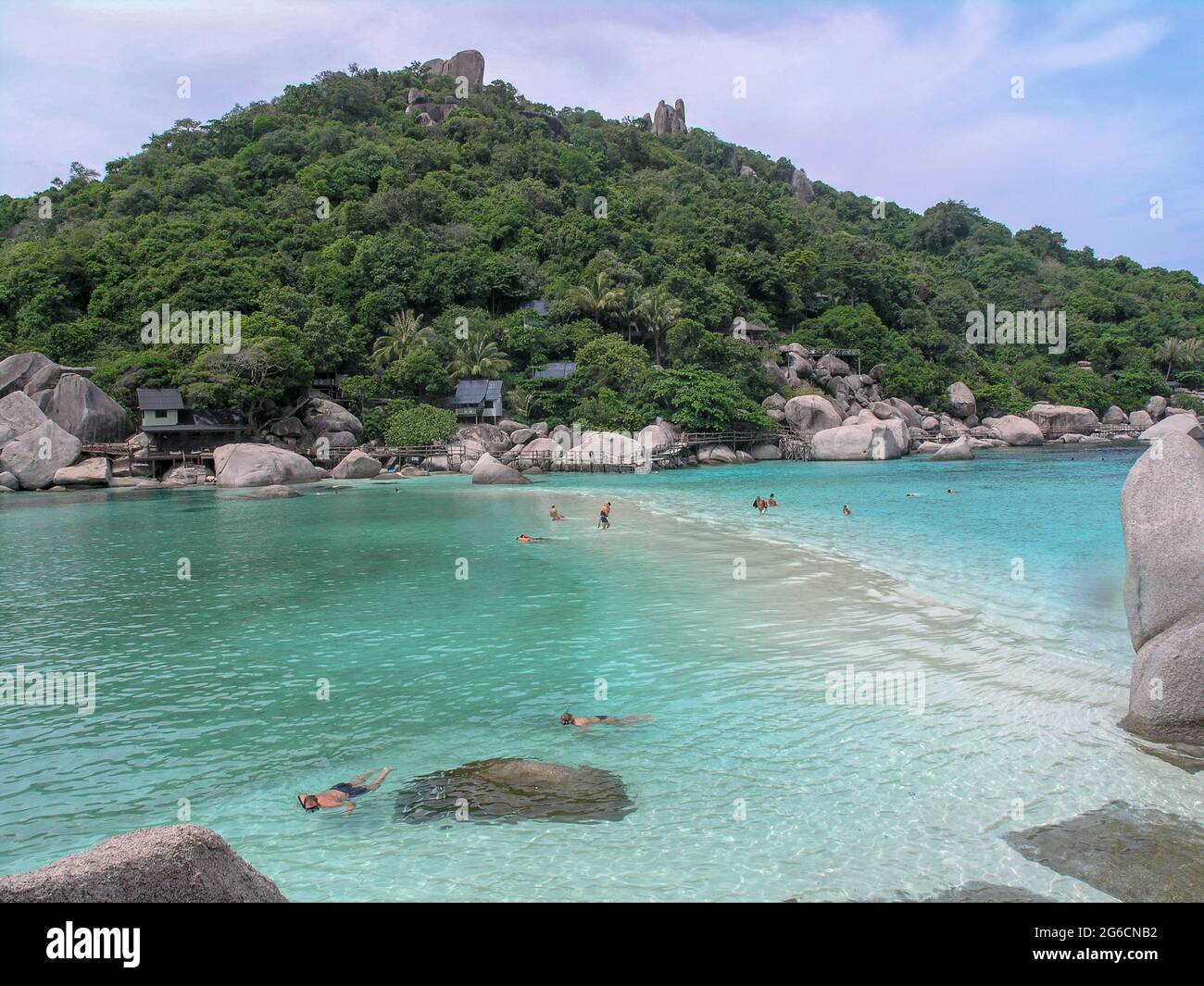 July 5, 2021-Koh Tao, Thailand-In this phoo taken is Nov 15, 2005. A View of Koh Tao beautiful scene. Stock Photo