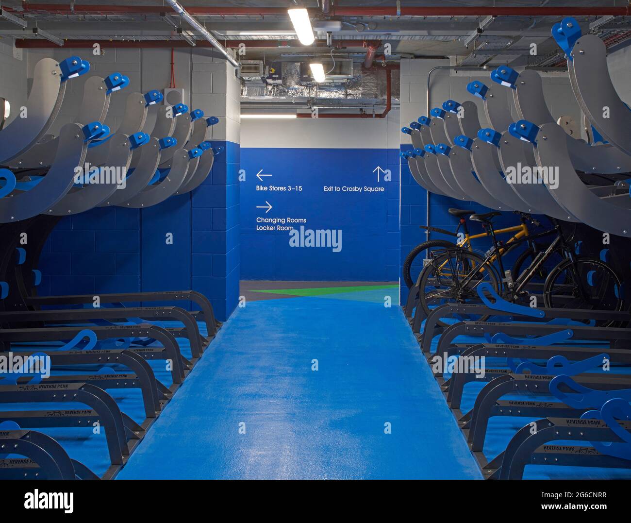 Multi purpose bike storage area in basement levels. 22 LONDON, United Kingdom