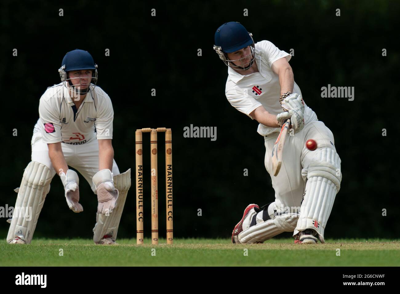 Batsman striking ball hires stock photography and images Alamy