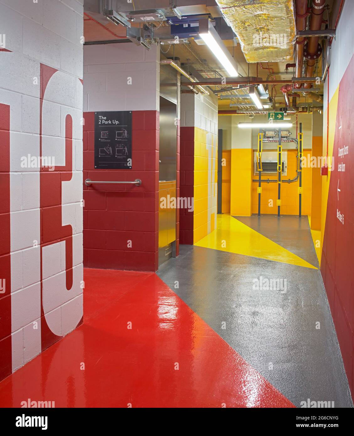Multi purpose bike storage area in basement levels. 22