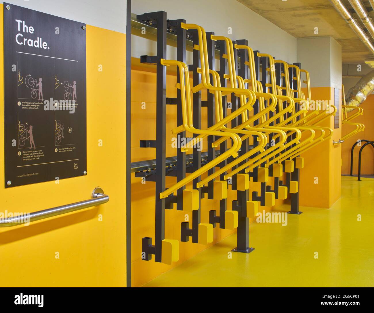 Multi purpose bike storage area in basement levels. 22