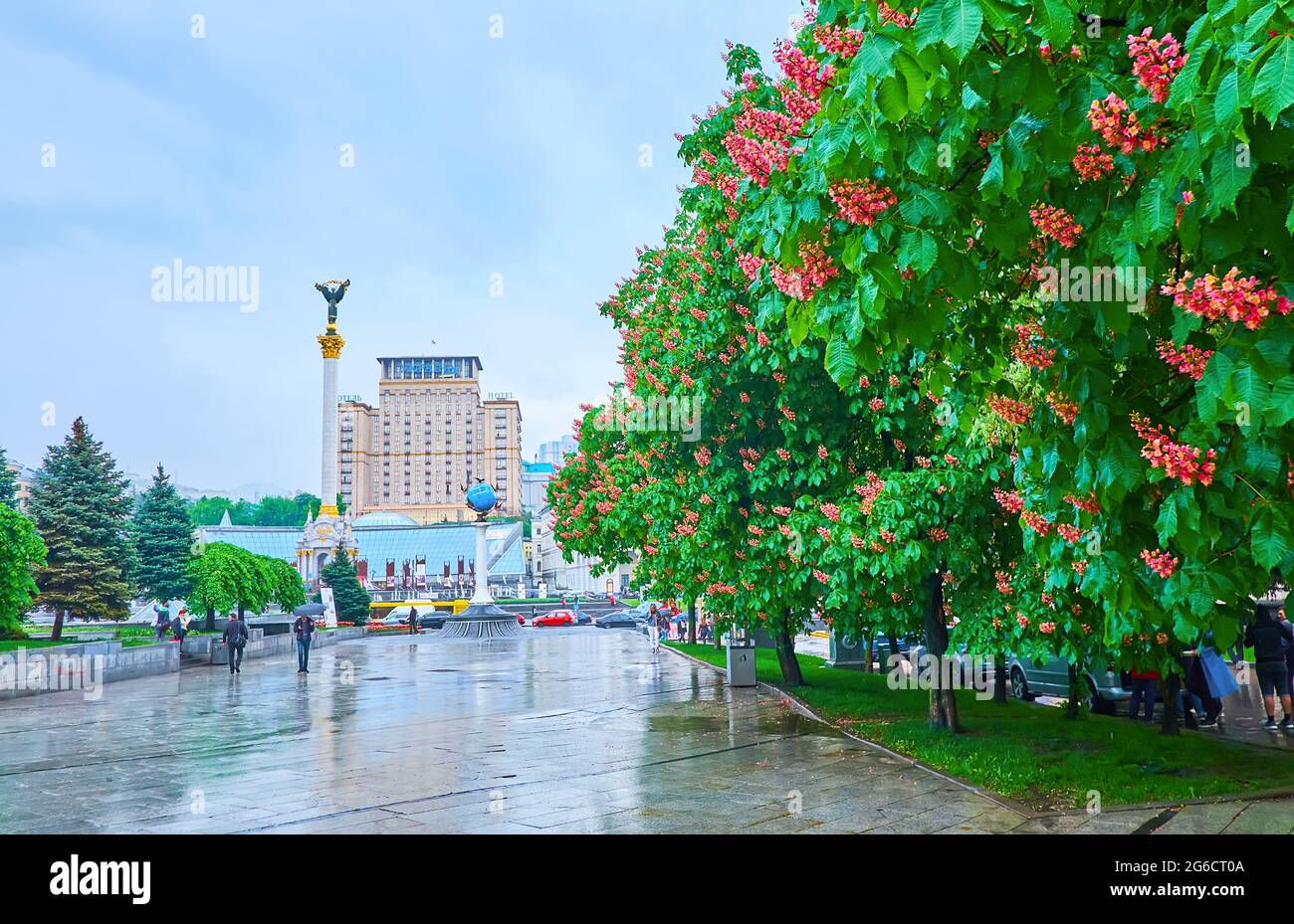 KYIV, UKRAINE MAY 18, 2021 Maidan Nezalezhnosti (Independence Square