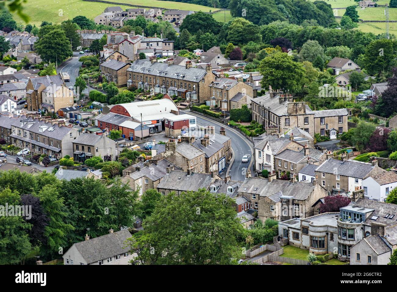 The market town of Settle Stock Photo