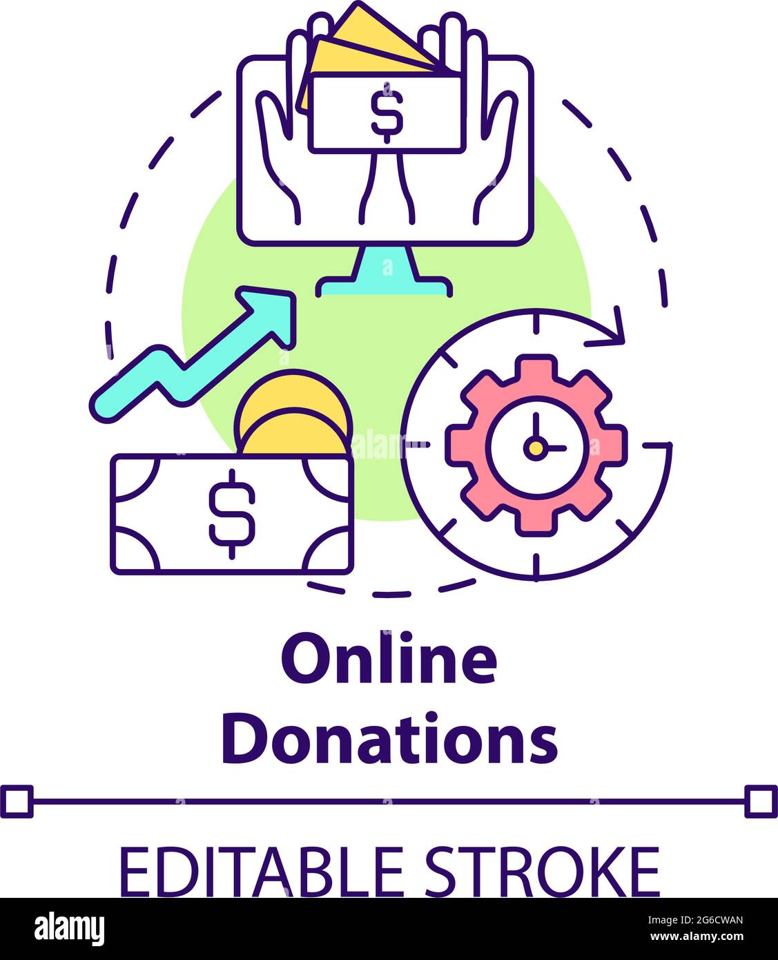 Online organisation Stock Vector Images Alamy