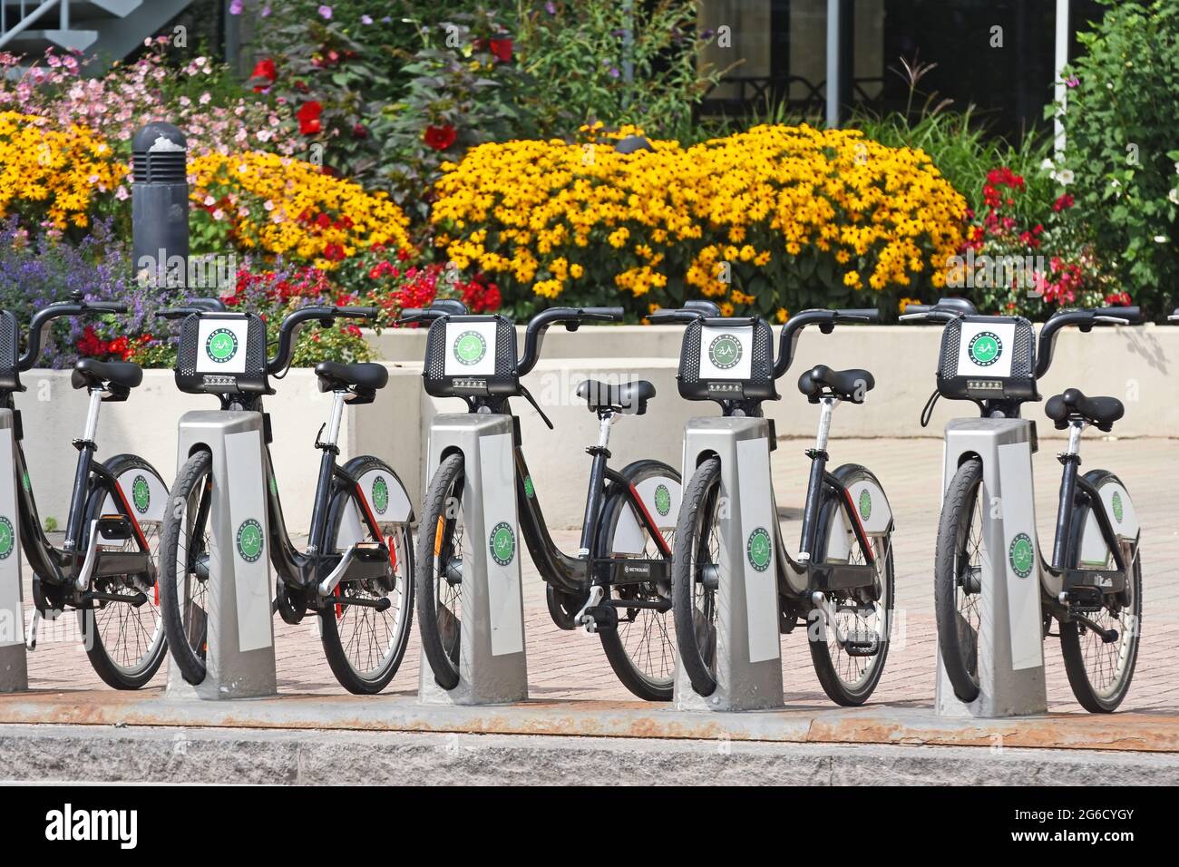 Bike Share in downtown Toronto, Canada Stock Photo Alamy