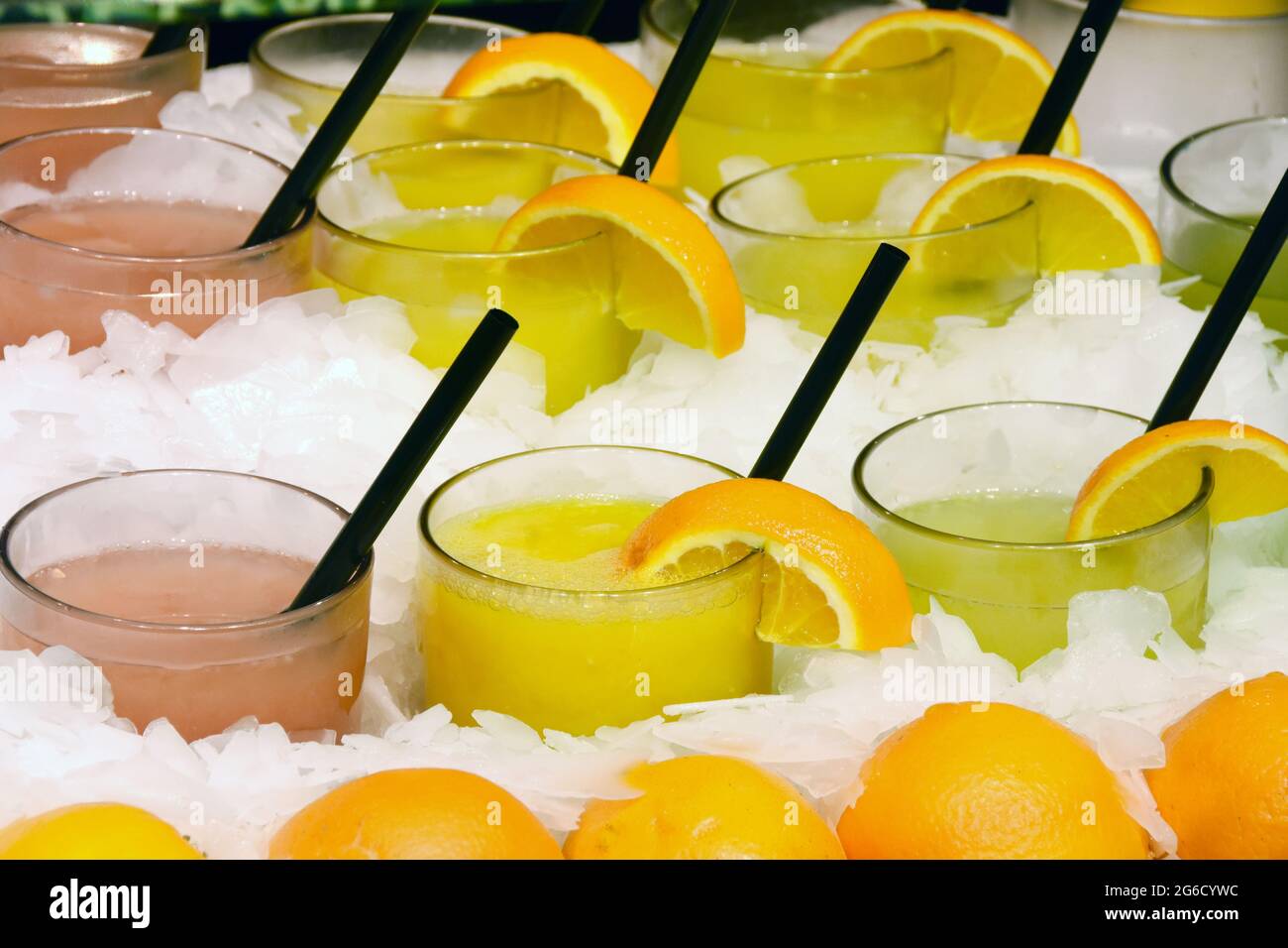 Fruit juice ice cold Stock Photo Alamy