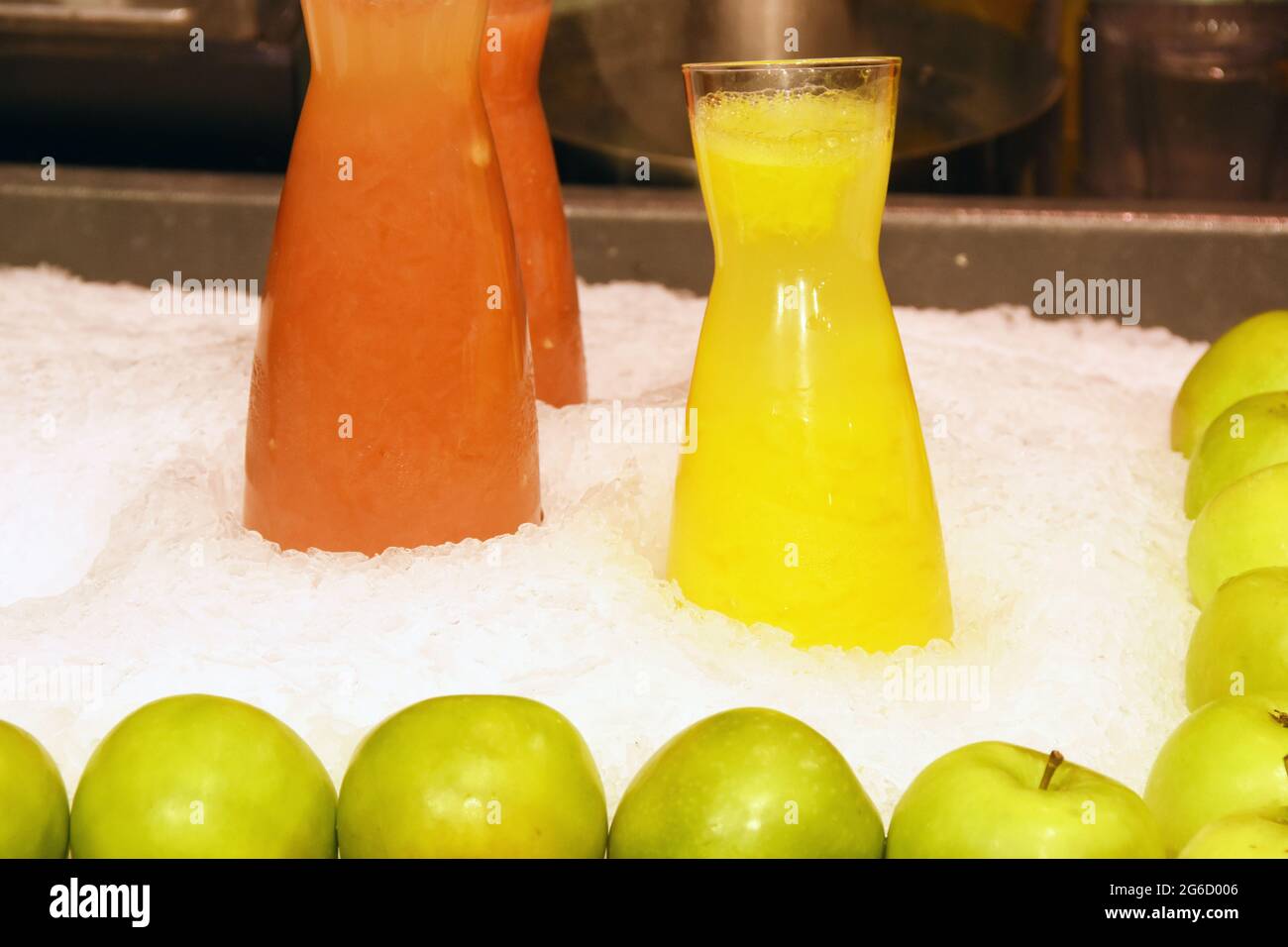 Fruit juice ice cold Stock Photo Alamy