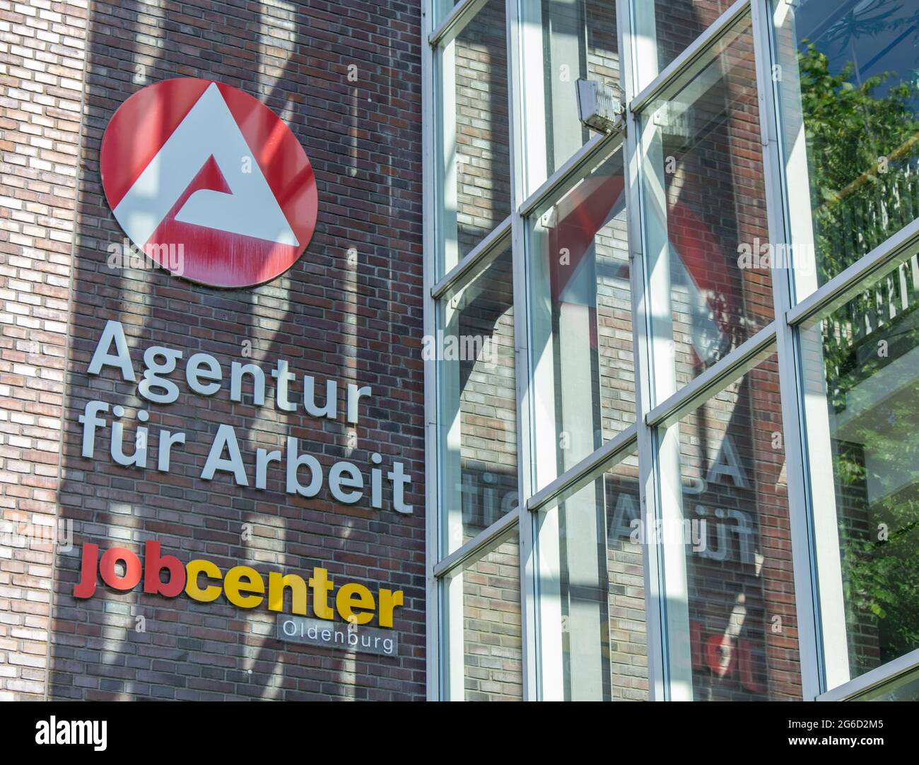 06.13.2021 Employment Agency And Job Center In Oldenburg, Lower Saxony. Stock Photo