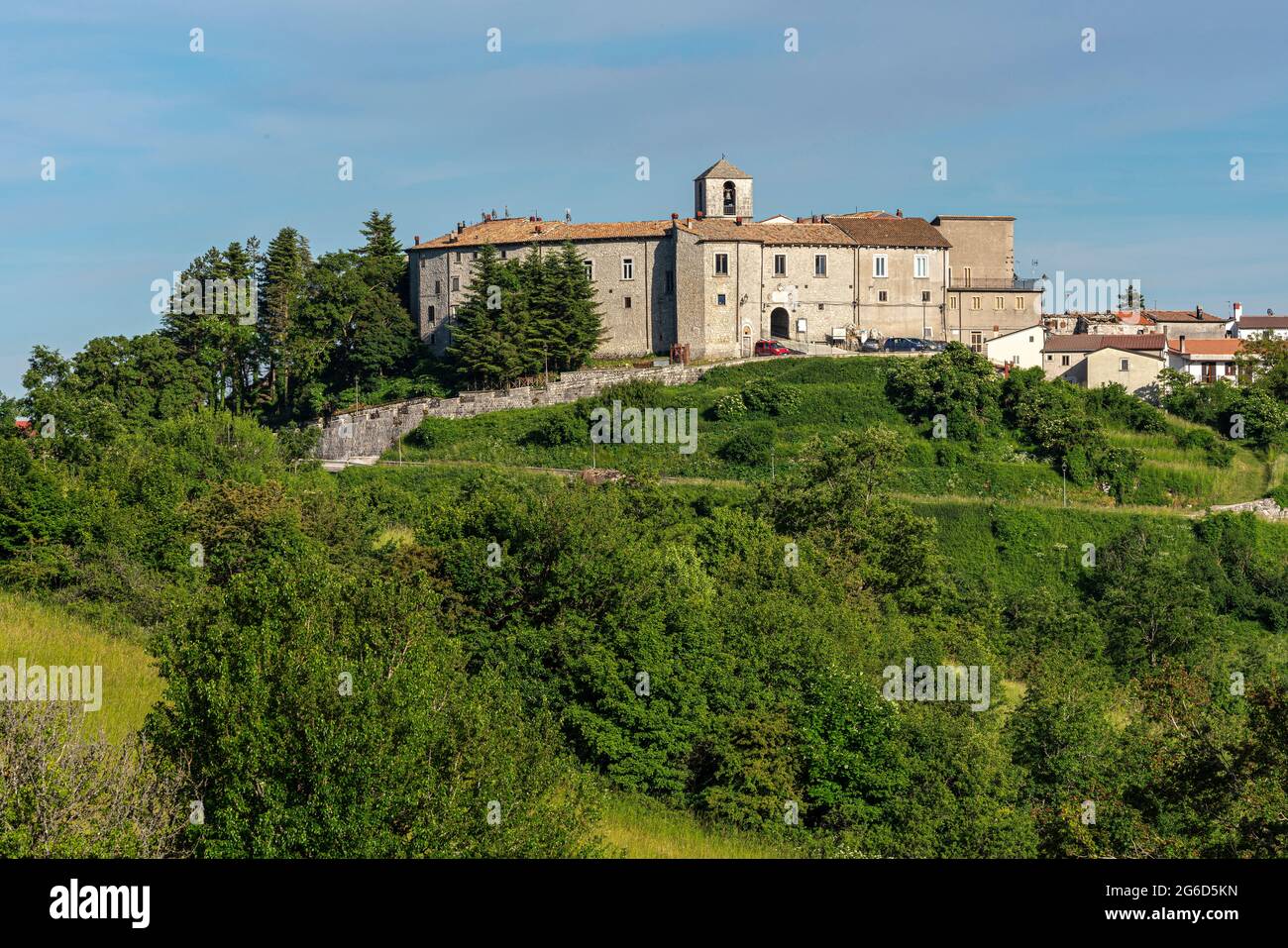 The medieval village of the town of Vastogirardi. Vastogirardi, Isernia province, Molise, Italy, Europe Stock Photo