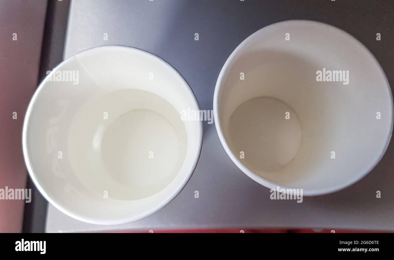 Water airplane cup drink hi-res stock photography and images - Alamy