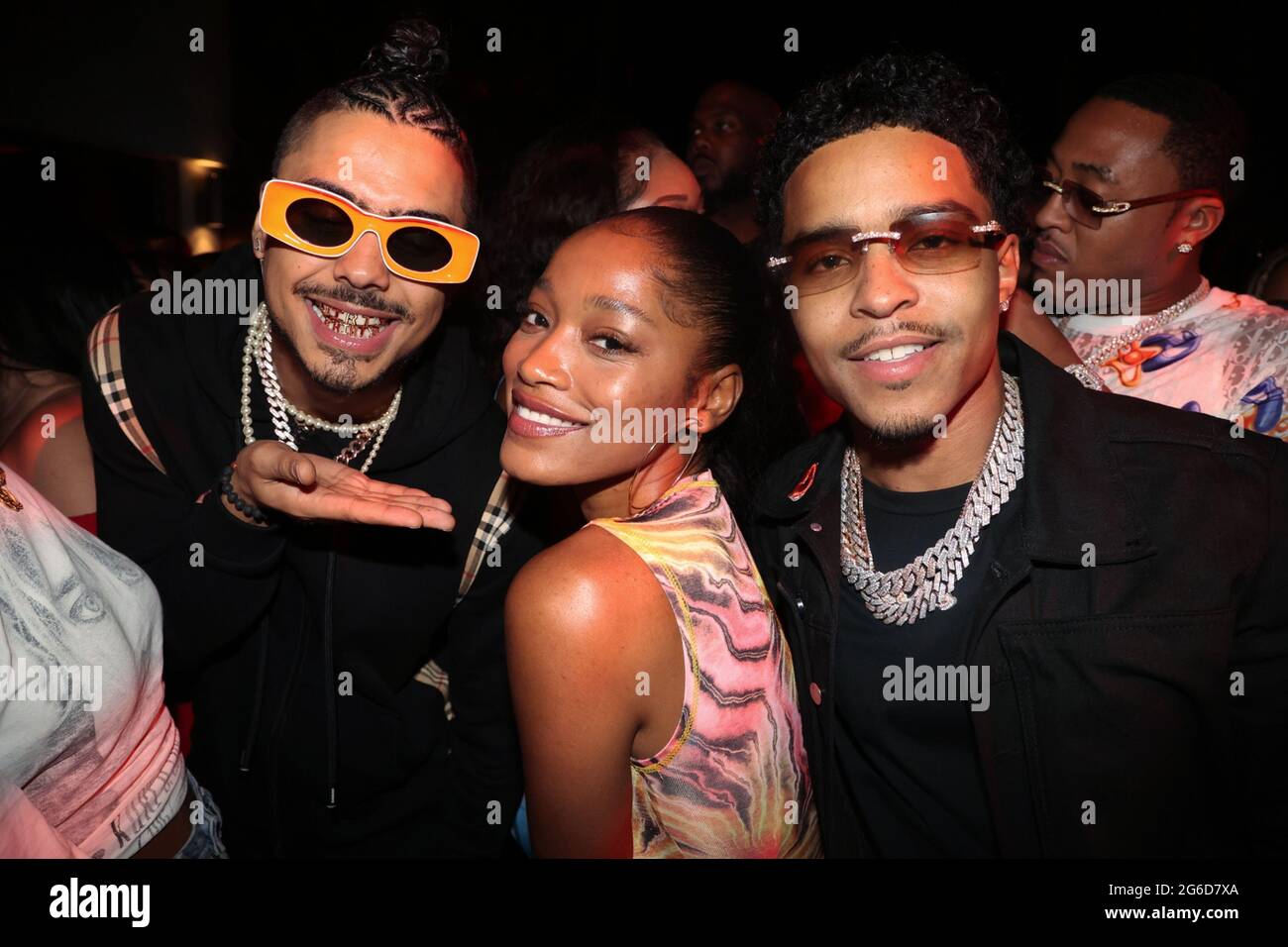Malibu, Ca. 4th July, 2021. Quincy, Keke Palmer and Justin Dior Combs