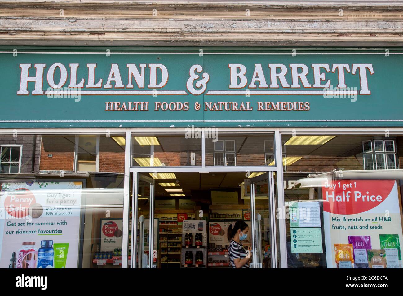 Holland & Barrett health food shop Stock Photo