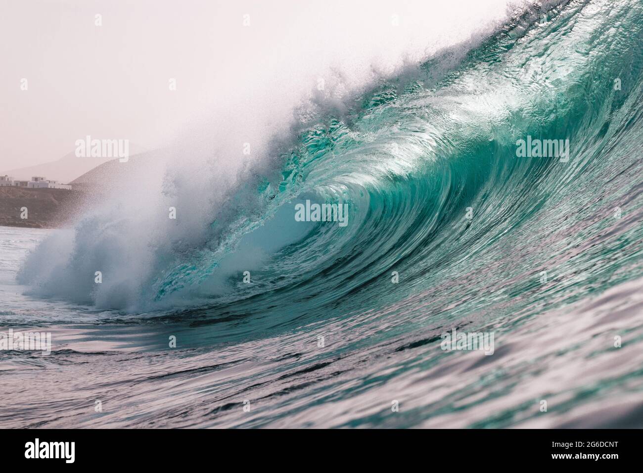 Powerful foamy sea waves rolling and splashing over water surface ...