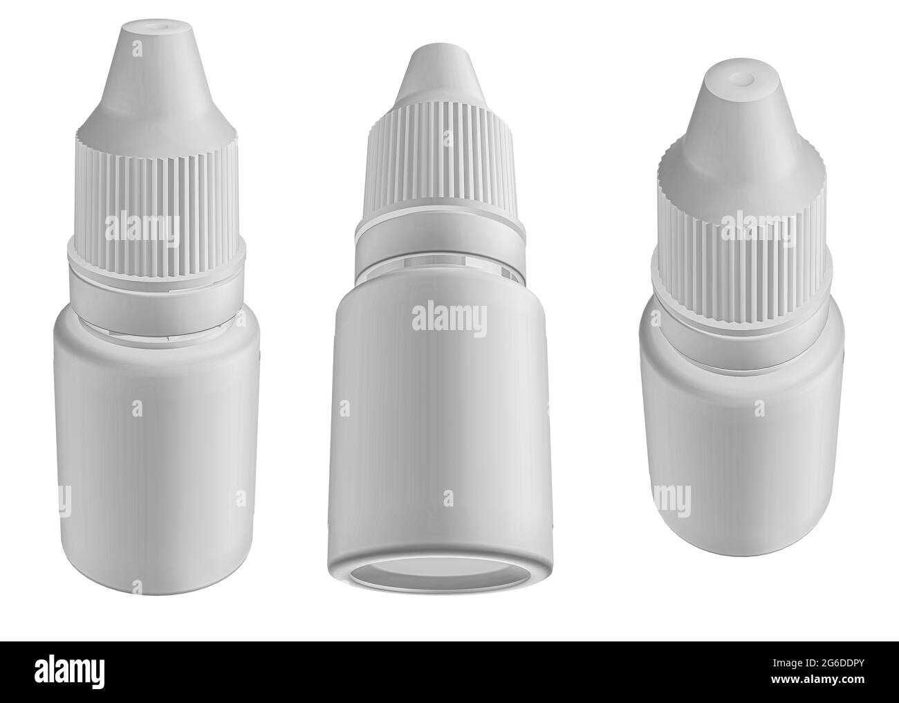 3D rendering - High resolution image Eye Dropper bottle Isolated on a white background  high quality details Stock Photo