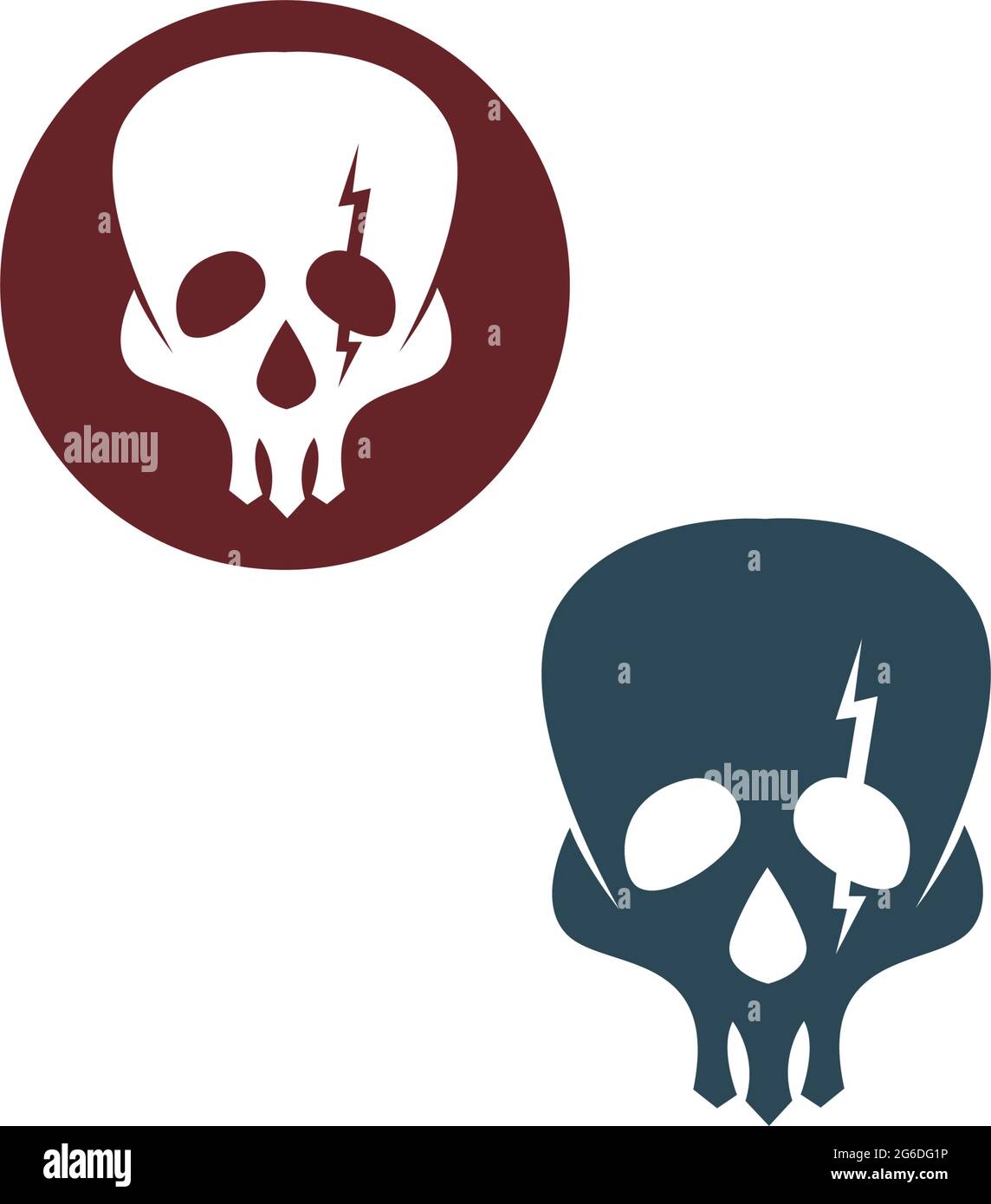 Skull logo icon design vector template illustration Stock Vector Image ...
