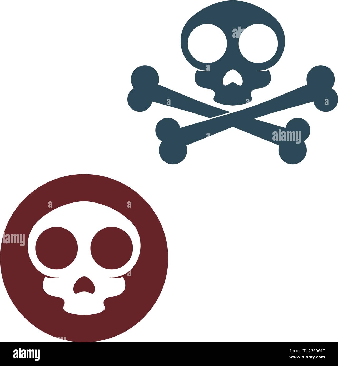 Skull logo icon design vector template illustration Stock Vector Image ...