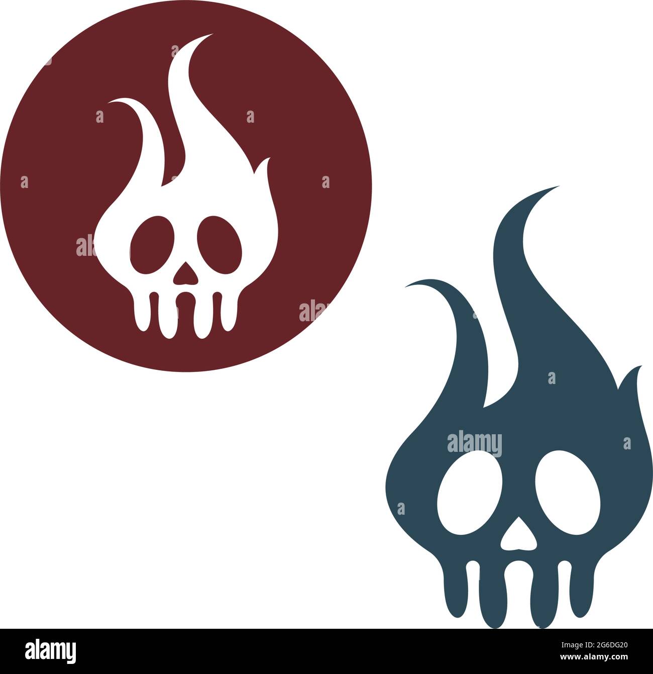 Skull logo icon design vector template illustration Stock Vector Image ...