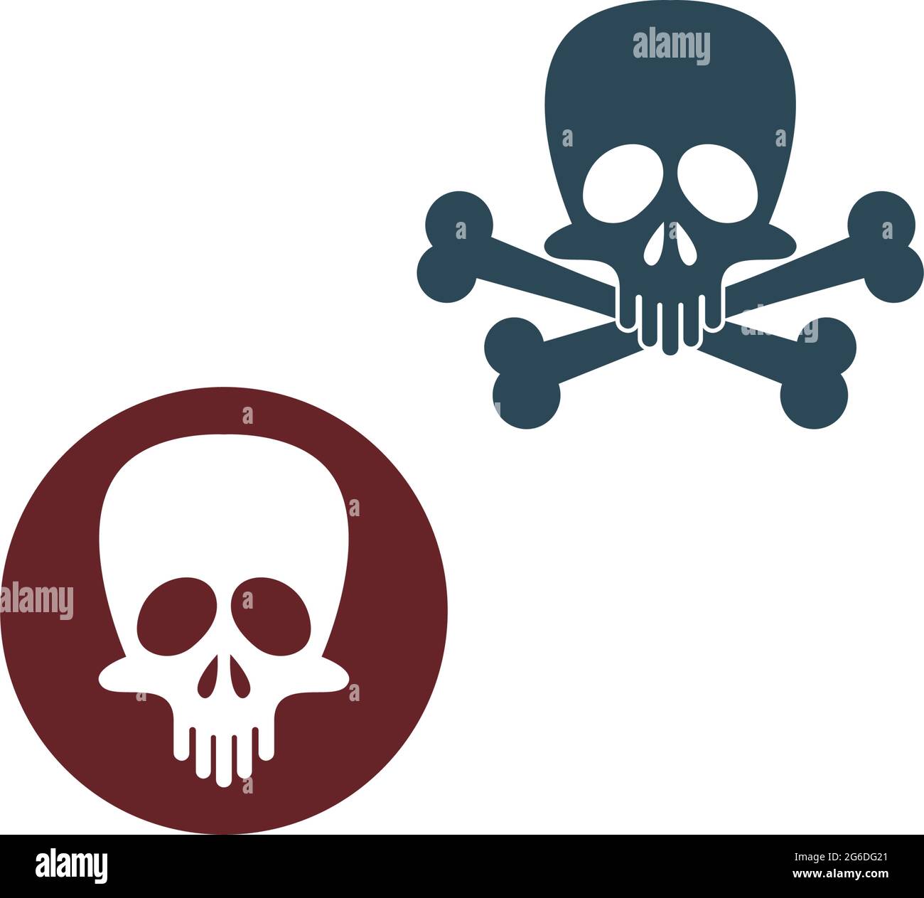 Skull logo icon design vector template illustration Stock Vector Image ...