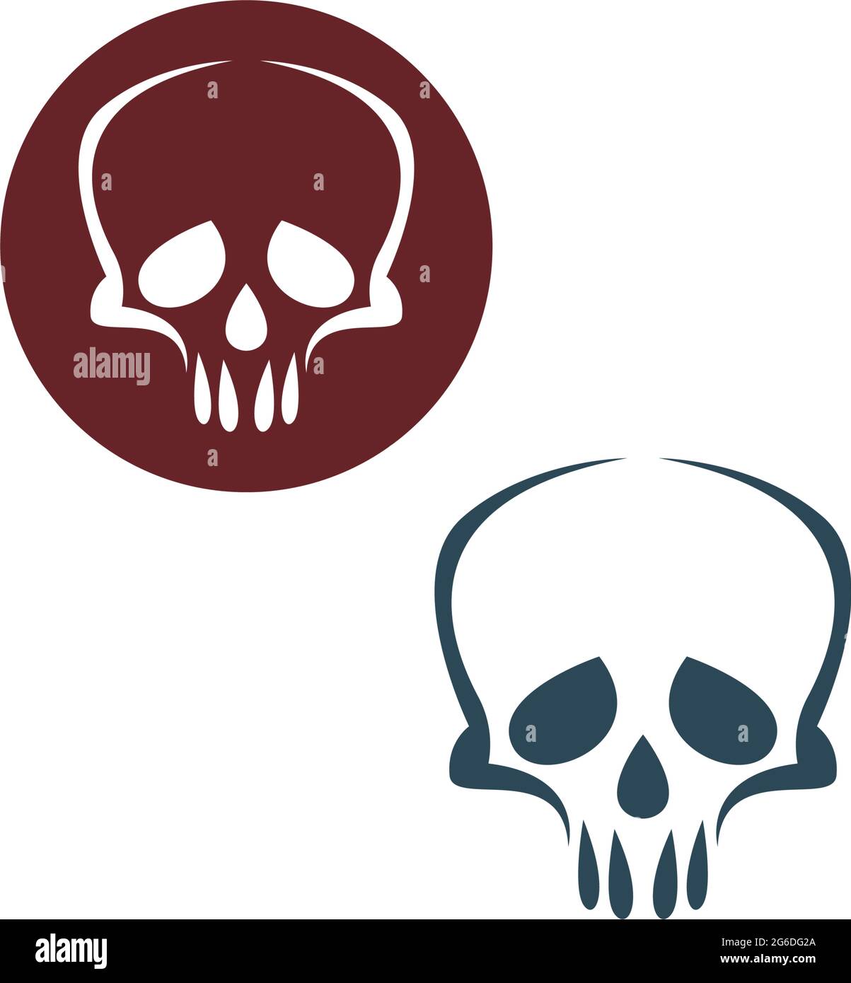 Skull logo icon design vector template illustration Stock Vector Image ...