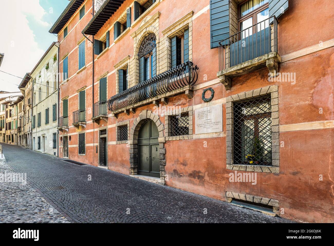 Italy Asolo Via Canova House of Eleonora Duse Stock Photo Alamy