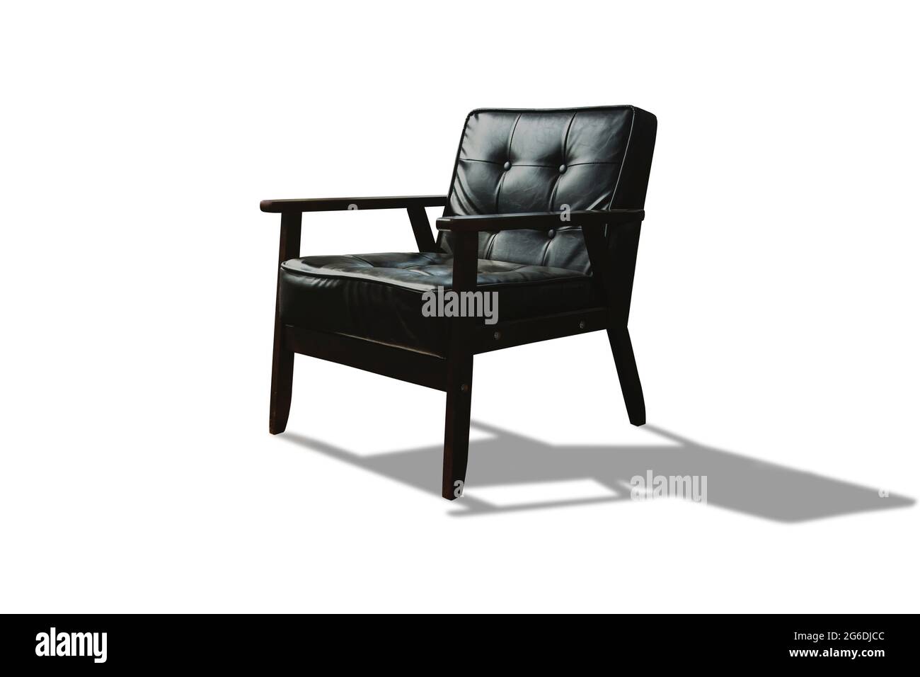 black chair sofa studio shot , lighting from the back of the chair