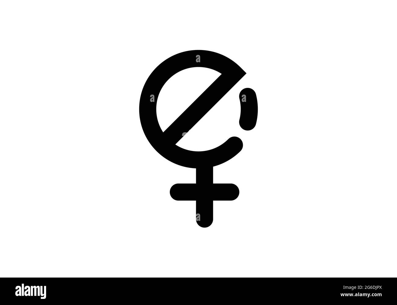 Initial Monogram Letter E Logo Design Vector Template E Letter Logo Design E Logo with Female Sign Stock Vector