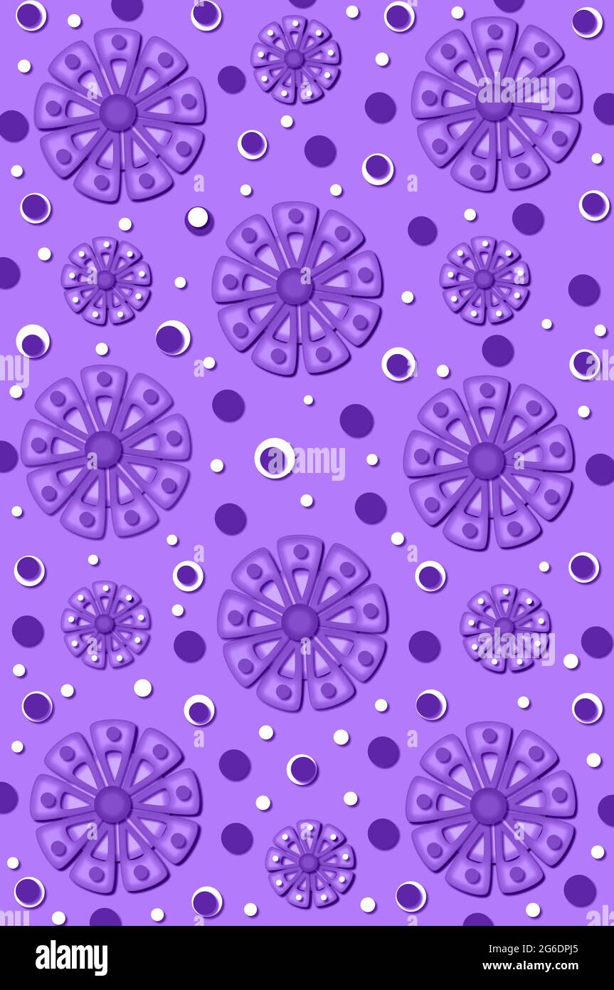 Scrapbook Wallpaper Background As Pattern Stock Photo, Picture and