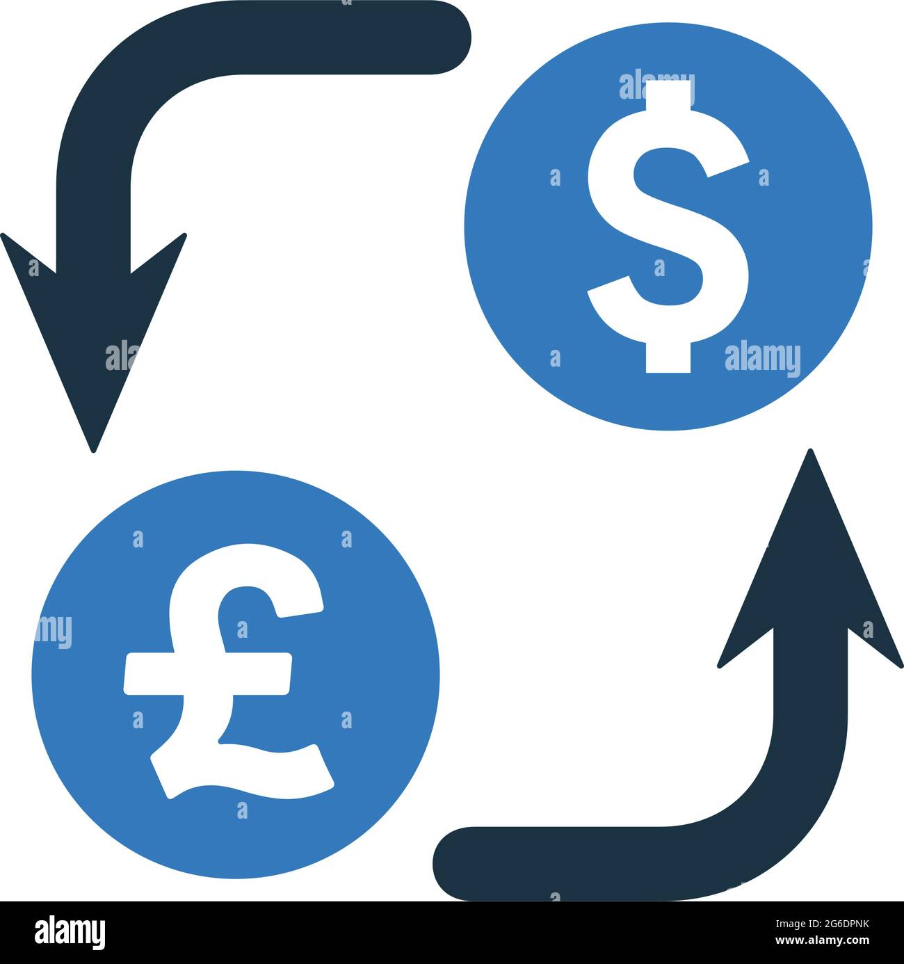 Currency conversion, dollar, euro icon - Simple editable vector EPS file  Stock Vector Image & Art - Alamy