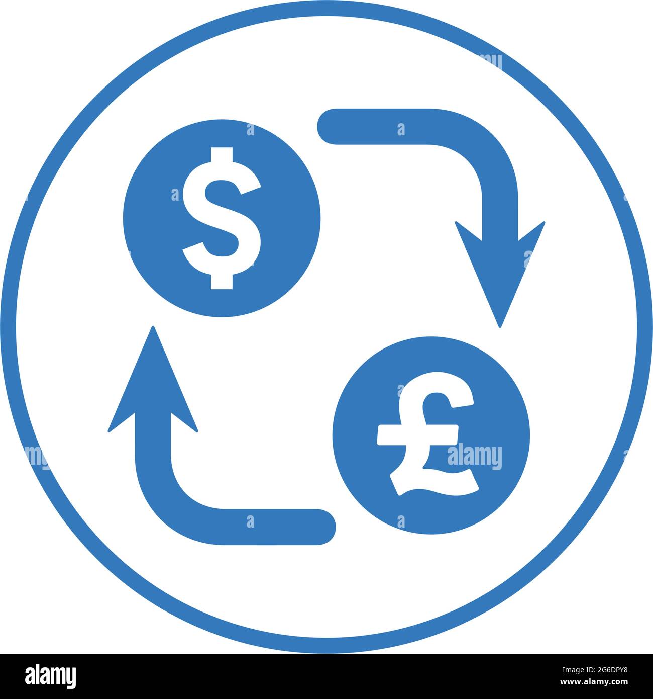 Currency conversion, dollar, euro icon - Simple editable vector EPS file  Stock Vector Image & Art - Alamy