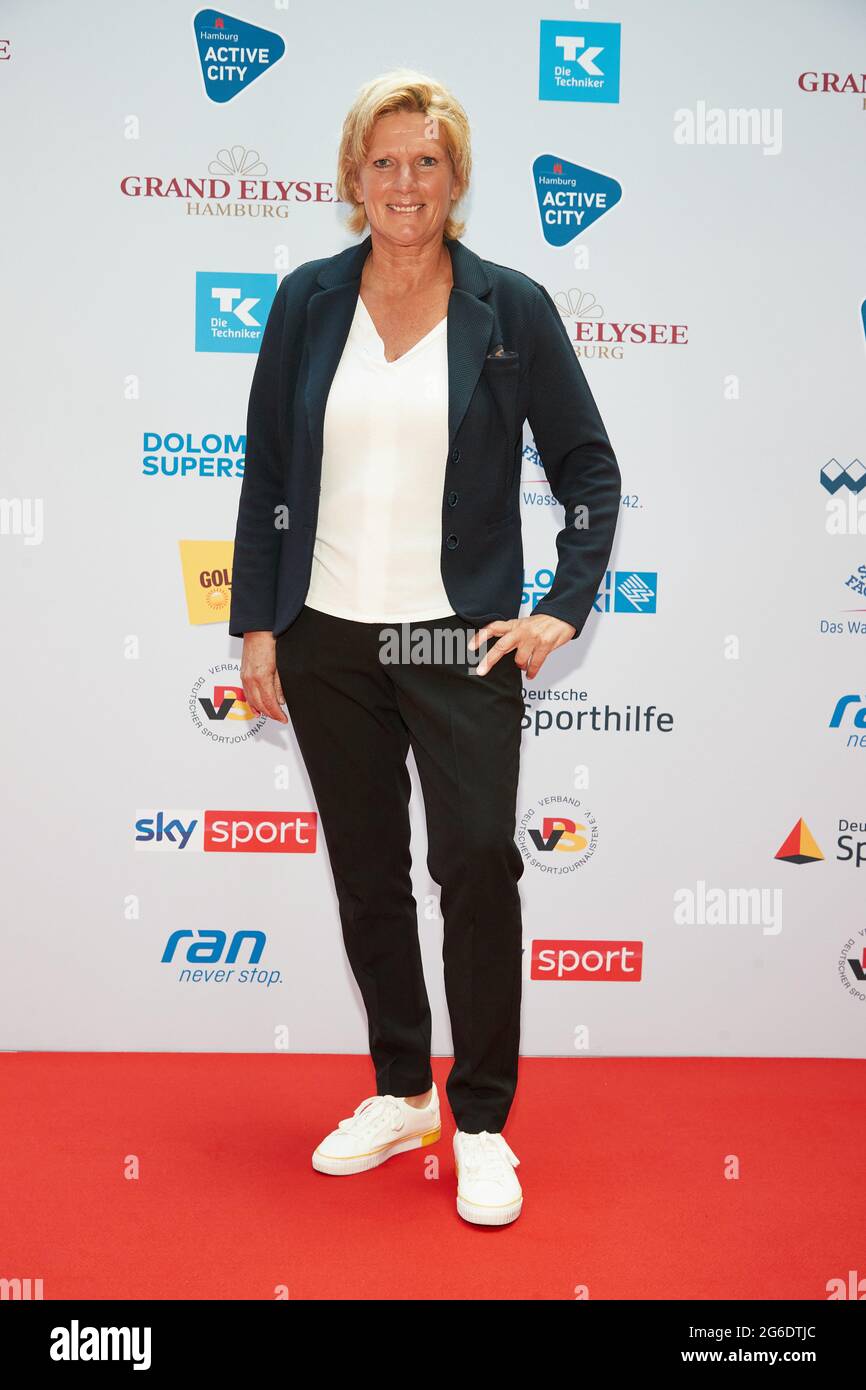 hamburg-germany-05th-july-2021-claudia-neumann-sports-reporter