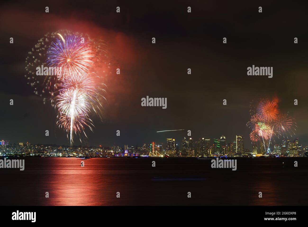 Fireworks in San Diego Stock Photo Alamy