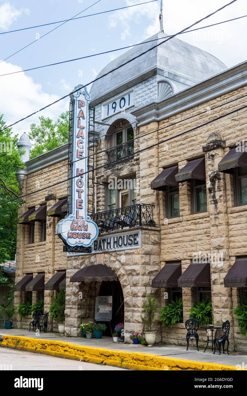 Eureka Springs, AR June 11, 2021 The Palace Hotel and Bath house