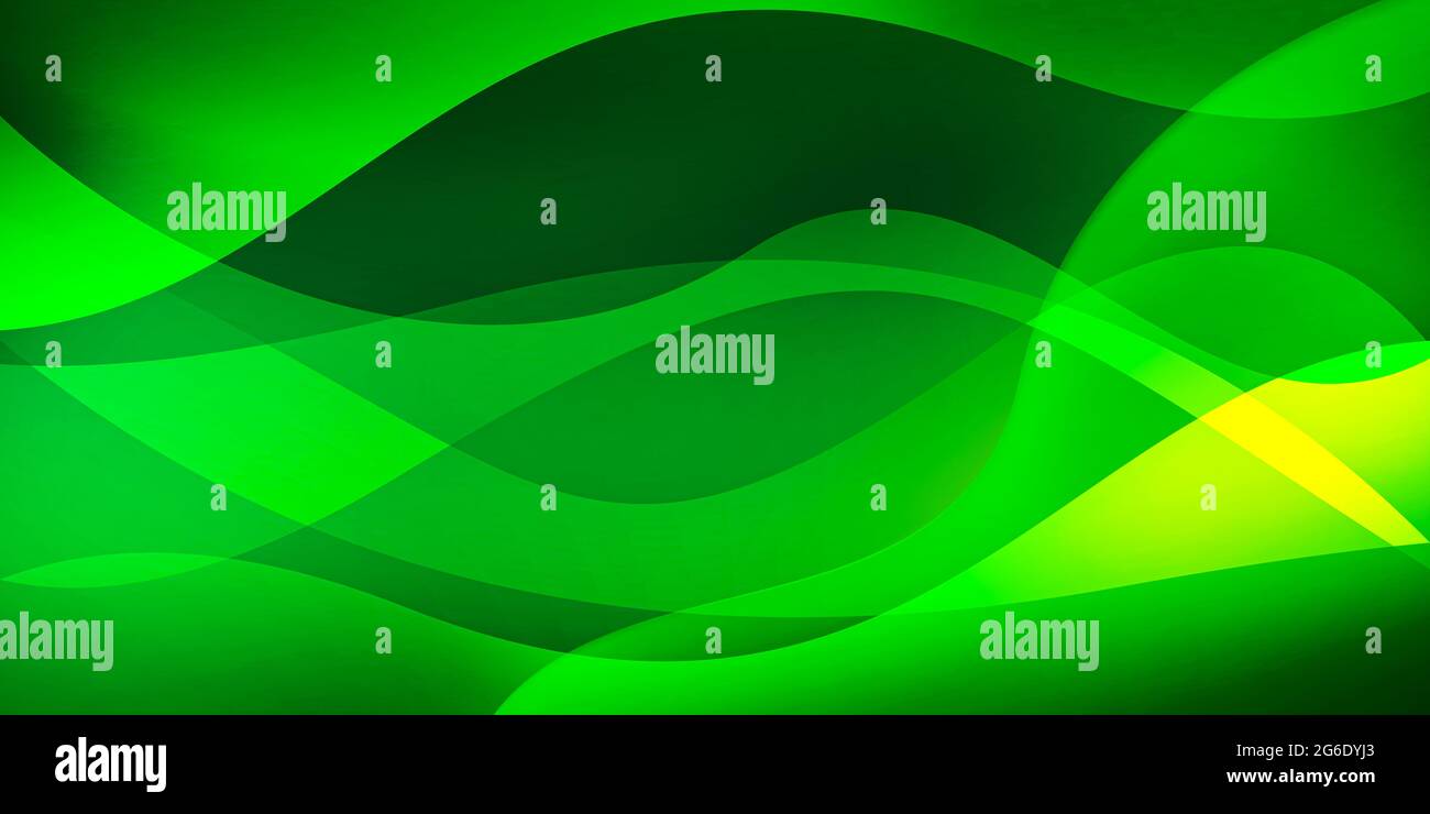 New Green Abstract Modern Shapes Background Wallpaper. Green and Yellow ...