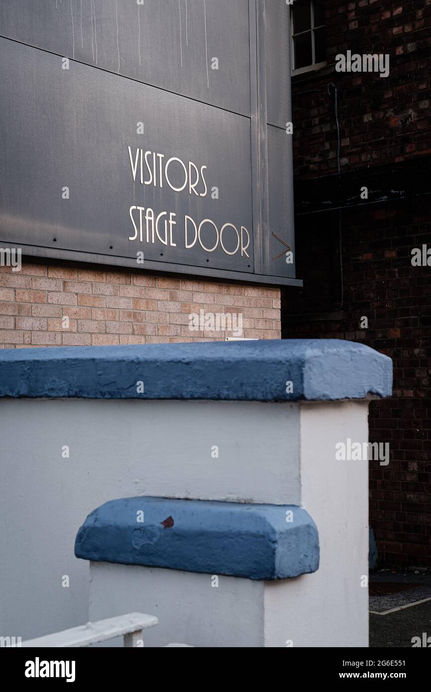 Stage Door Entrance at Hull New Theatre in Hull, UK Stock Photo Alamy
