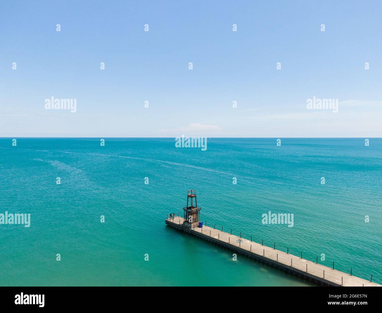 Aerial view of Loyola Beach in Rogers Park Stock Photo Alamy