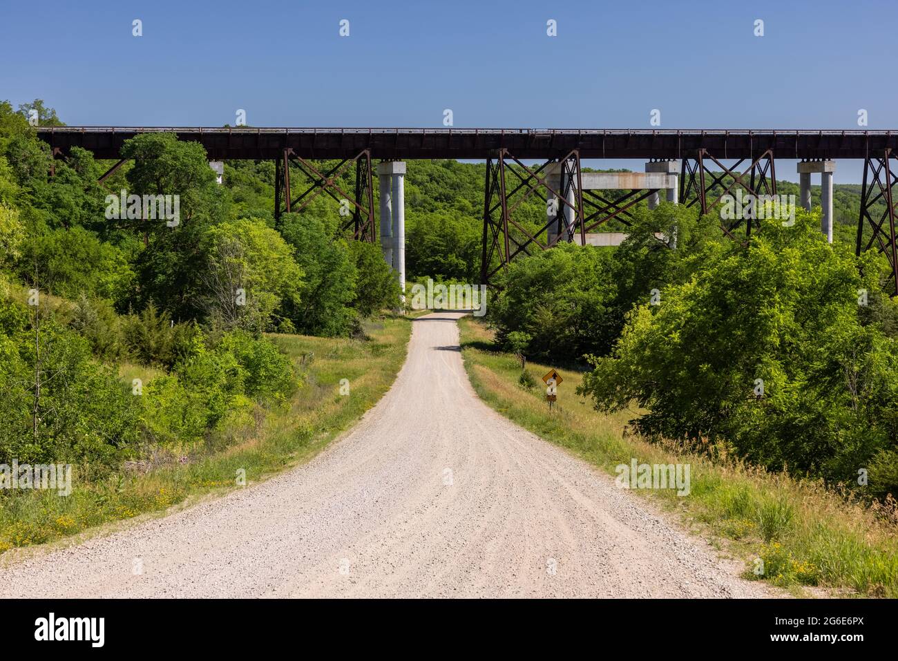 Old railroad trestle bridge hi-res stock photography and images - Alamy