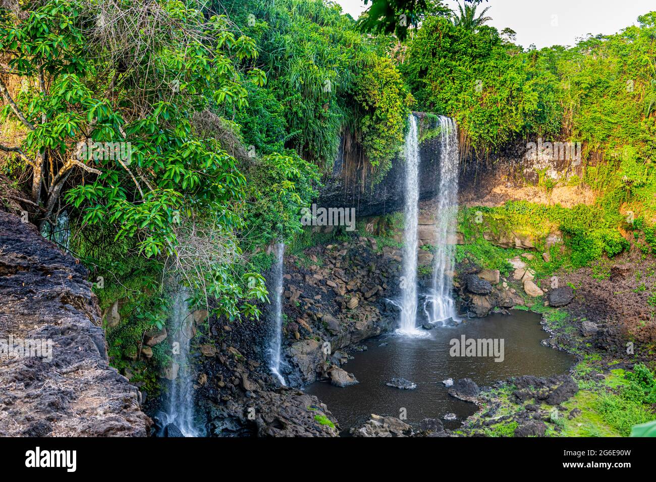 Agbokim waterfall, Ikom, Nigeria Stock Photo