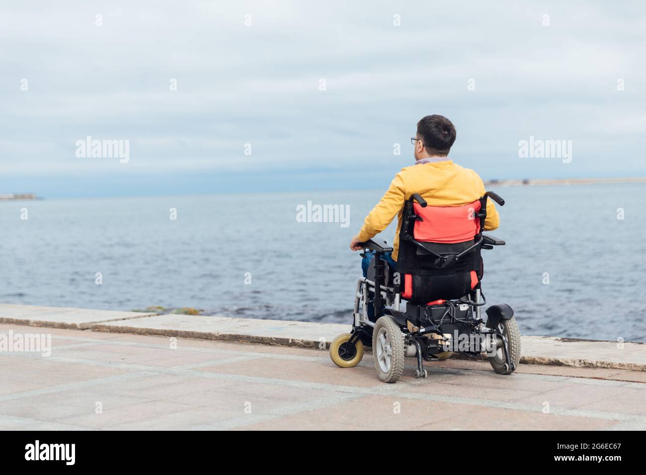man with disabilities in wheelchair job business Stock Photo Alamy