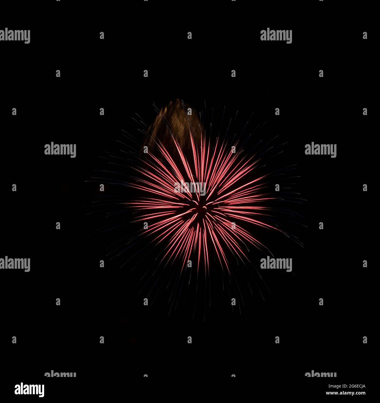 Fourth of July fireworks display at Emporia State University Welch