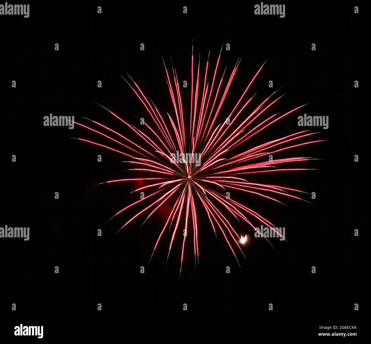 Fourth of July fireworks display at Emporia State University Welch