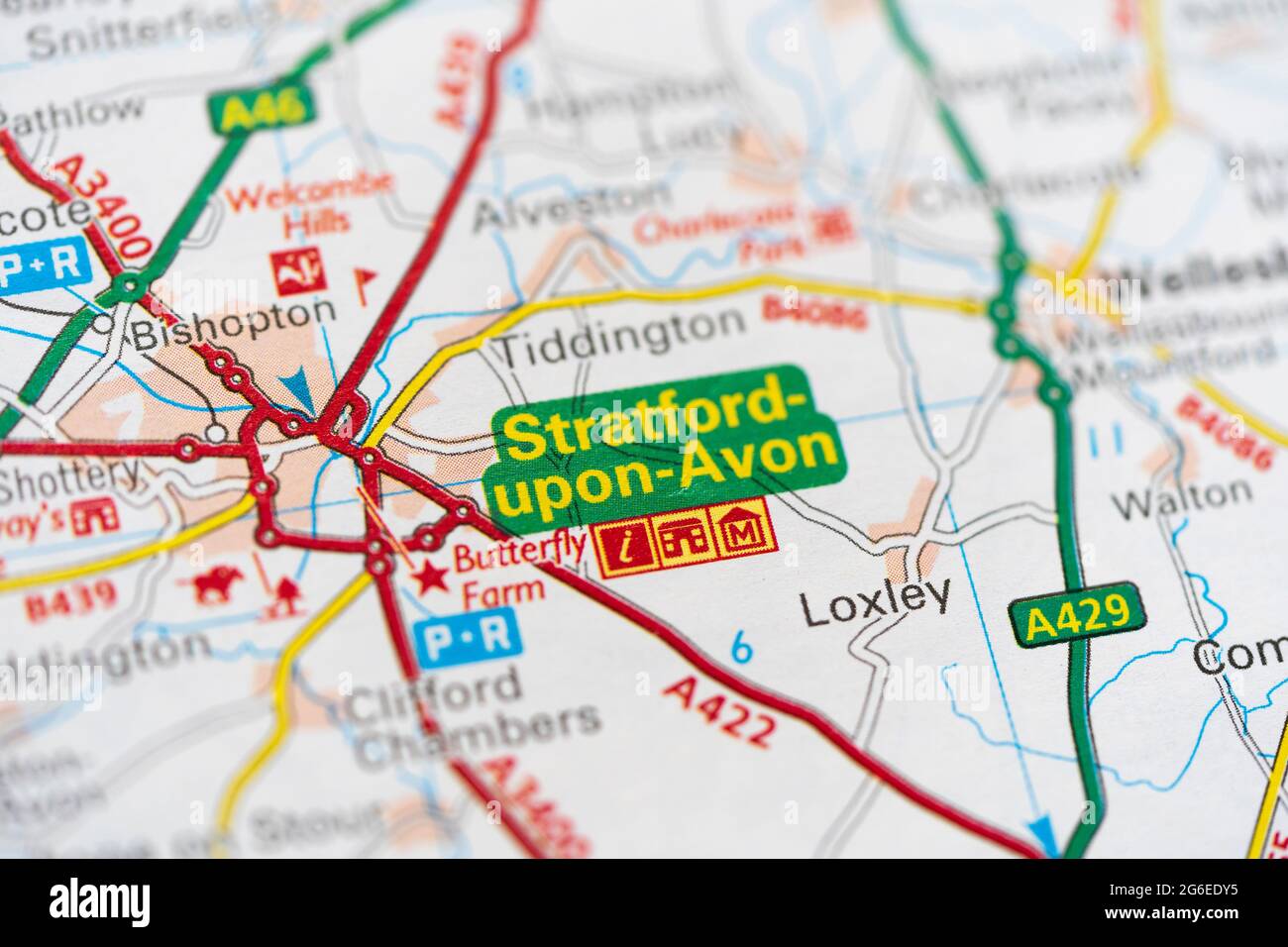 Stratford Upon Avon England Map