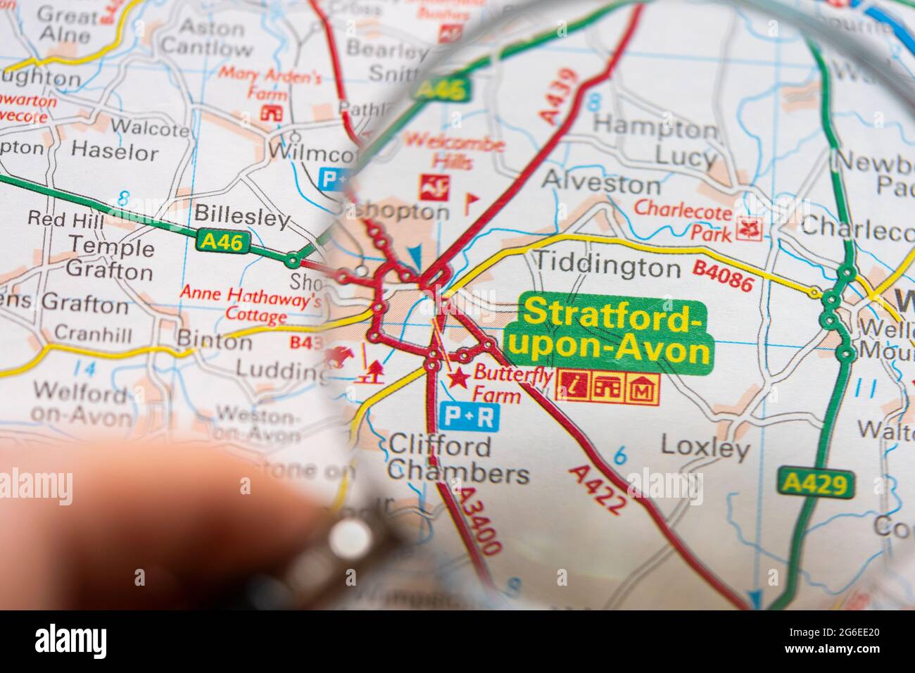 Navigation map stratford upon avon hires stock photography and images