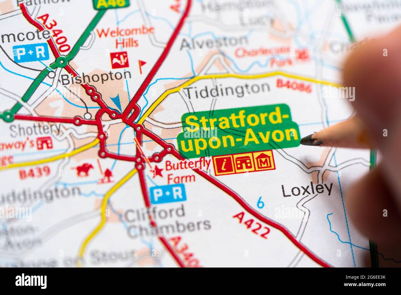 Stratford Upon Avon England Map