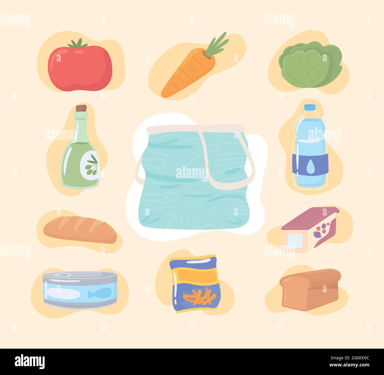 grocery food icons Stock Vector Image & Art - Alamy