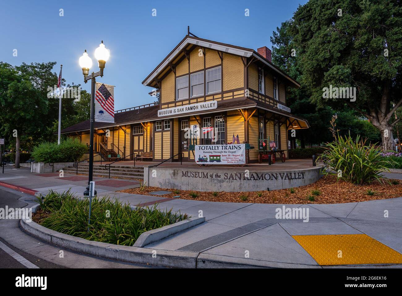 Historical Landmarks of Danville, California Stock Photo Alamy