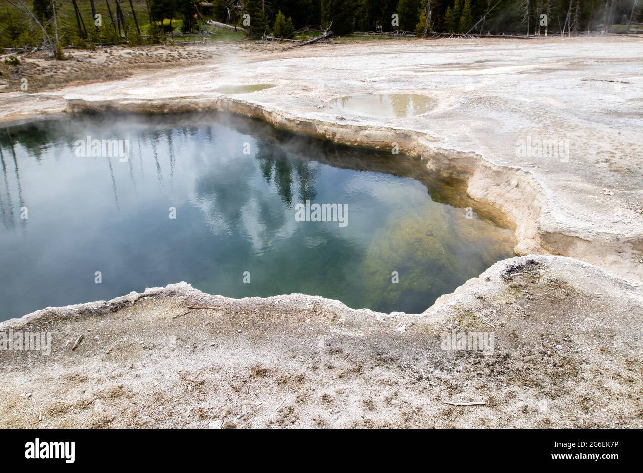 Mammoth geyser basin hi-res stock photography and images - Alamy
