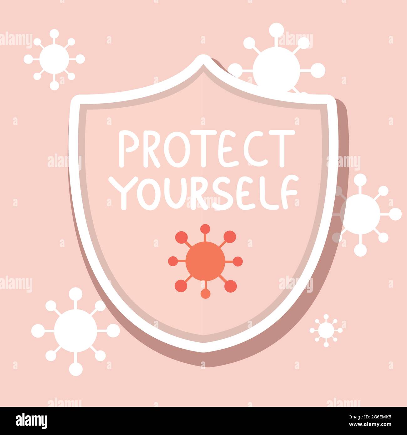 protect yourself stamp Stock Vector
