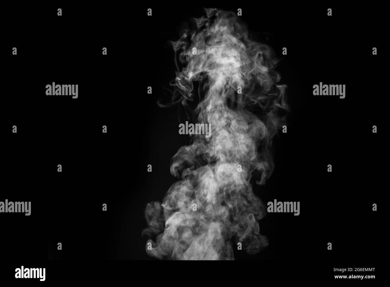 Curly white steam, Fog or smoke isolated transparent special effect on  black background. Abstract mist or smog background, design element for your  ima Stock Photo - Alamy