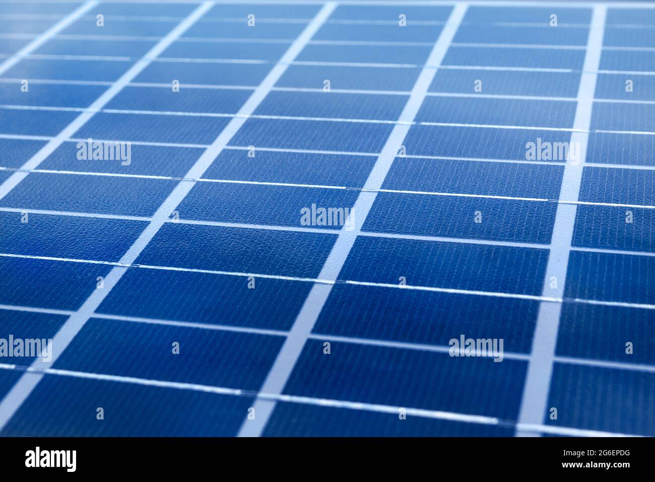 Solar panel surface,  close up.  Photovoltaic cell modules. Clean, renewable energy concept. Photo with selective soft focus Stock Photo